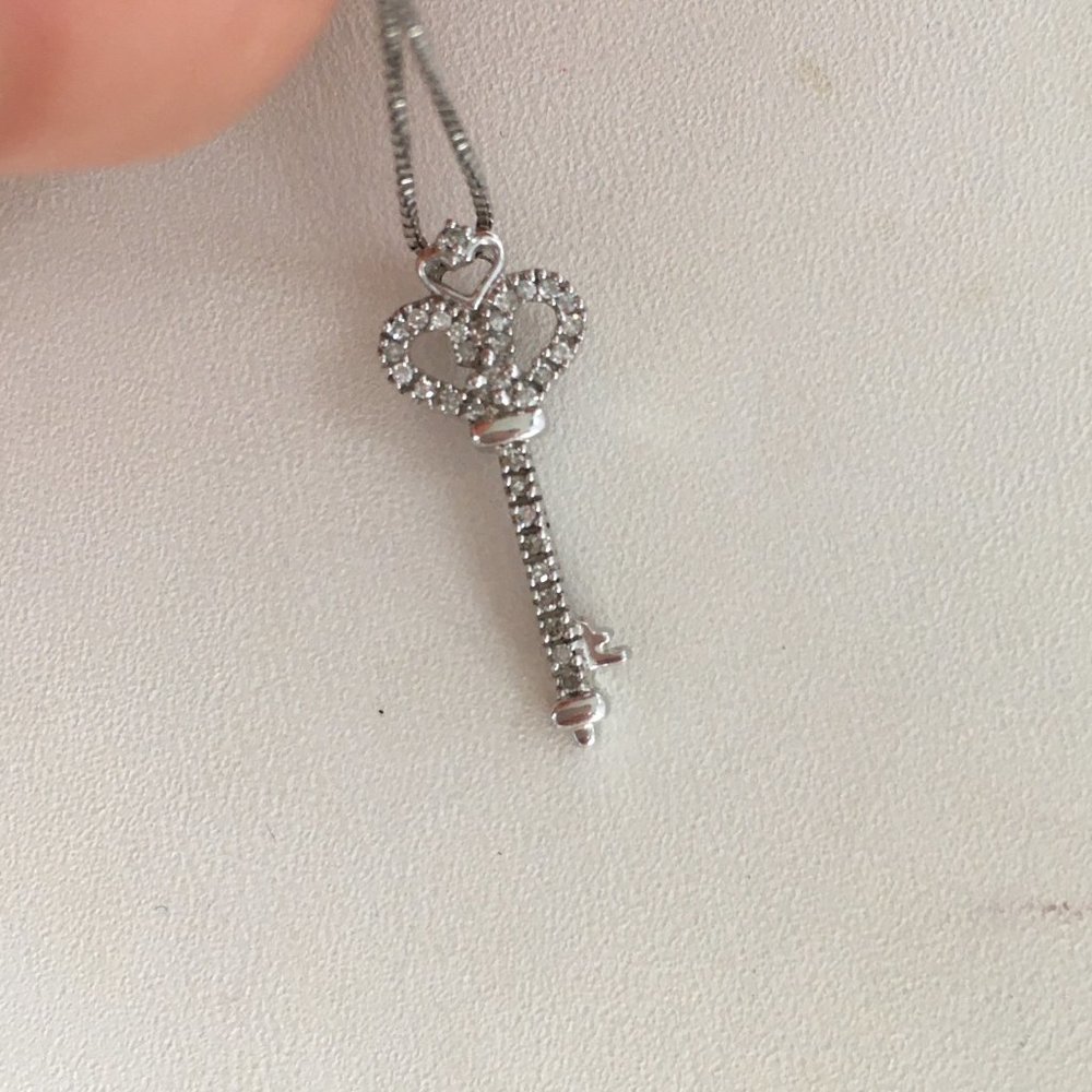 Real Diamonds Jane Seymour Open Heart  pendant 925